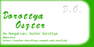 dorottya oszter business card